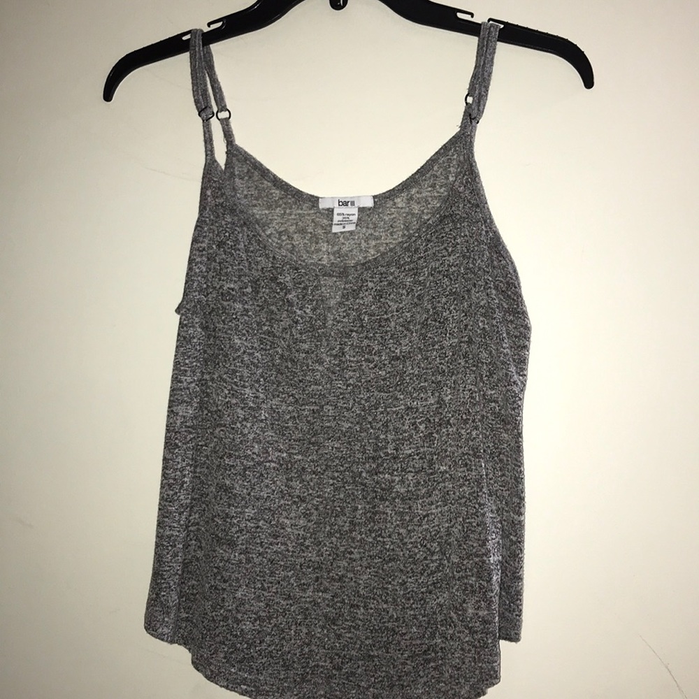Super Cute Gray Crop Tank Top